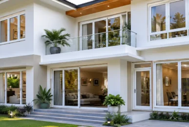 Quality UPVC windows installed in a modern home by UPVC Windows Manufacturers in Coimbatore